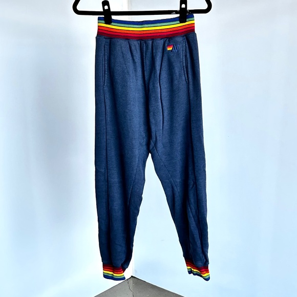 Aviator Nation Striped Embroidered Accent Sweatpants - Picture 2 of 3